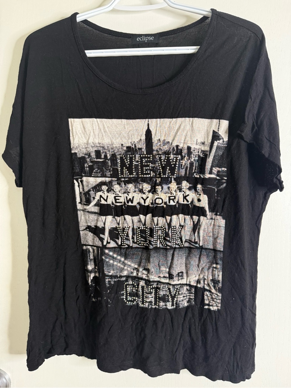 eclipse Black New York City Graphic Tee